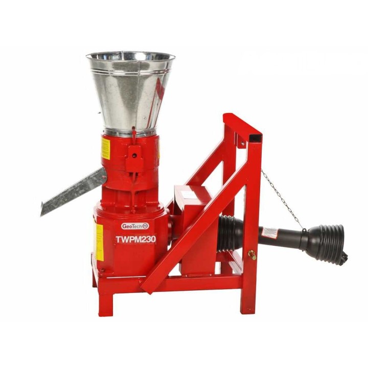 GeoTech Pro TWPM230 pellettikone traktorikäyttöön, 90–110 kg/h, 6 mm