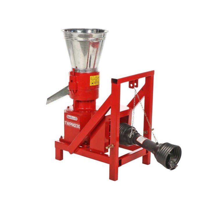 GeoTech Pro TWPM230 pellettikone traktorikäyttöön, 90–110 kg/h, 6 mm