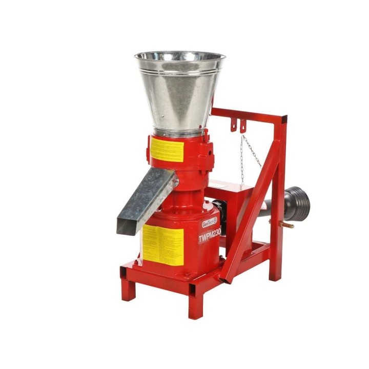 GeoTech Pro TWPM230 pellettikone traktorikäyttöön, 90–110 kg/h, 6 mm