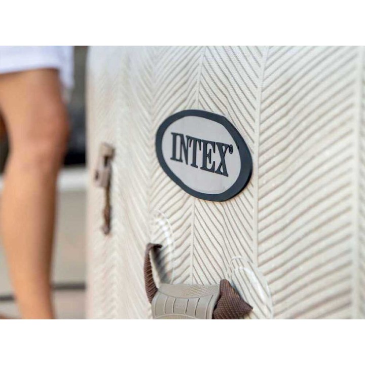 Intex Chevron Deluxe 28446EX -poreallas, 173 × 173 × 71 cm, 140 kuplasuuttinta