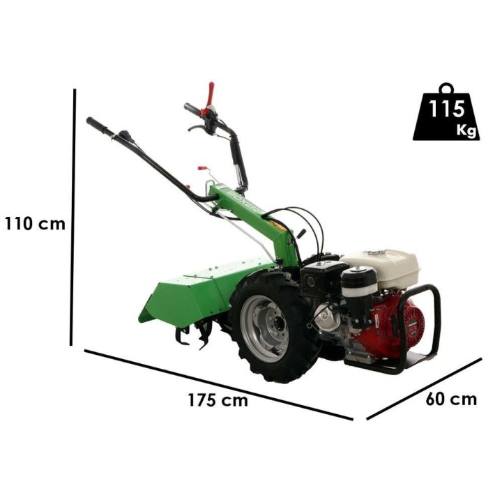 Lampacrescia MGM Boxer -jyrsin, Honda GX270, 9 HP, 60 cm
