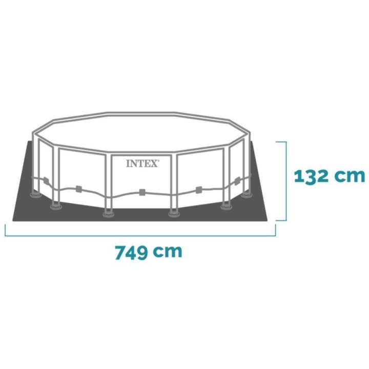 Intex Ultra XTR Frame 26340NP uima-allas, 732 × 132 cm, 47 241 l